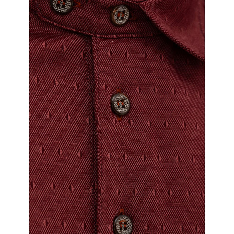 Burgundy Cotton Polo Shirt