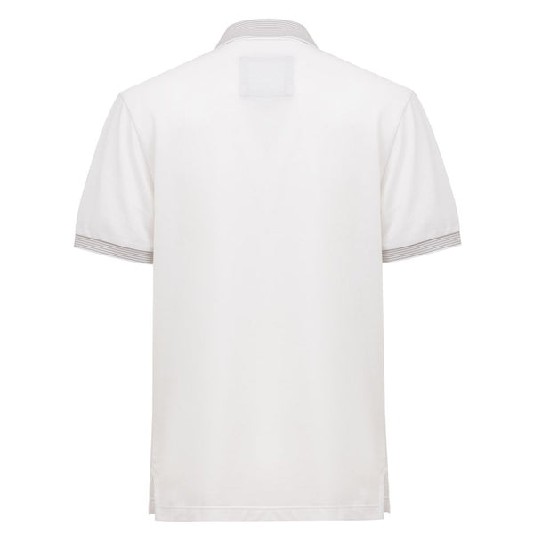 White Cotton Polo Shirt