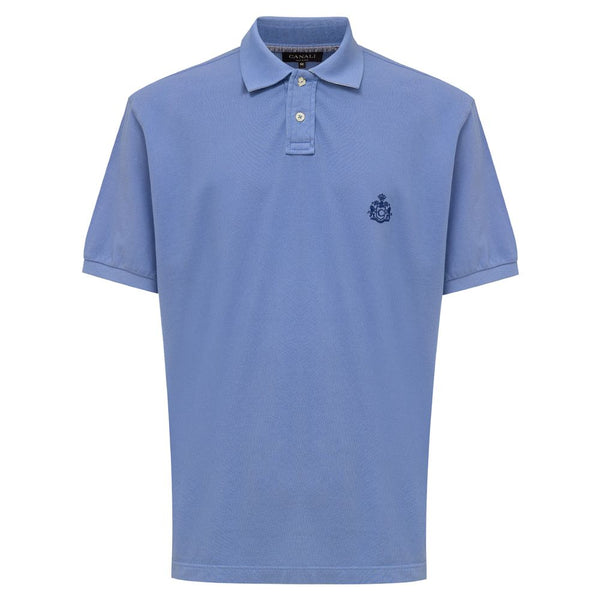 Light Blue Cotton Polo Shirt