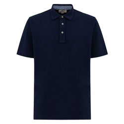 Blue Cotton Polo Shirt