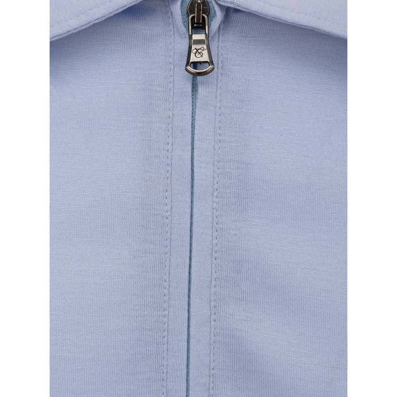 Light Blue Cotton Polo Shirt