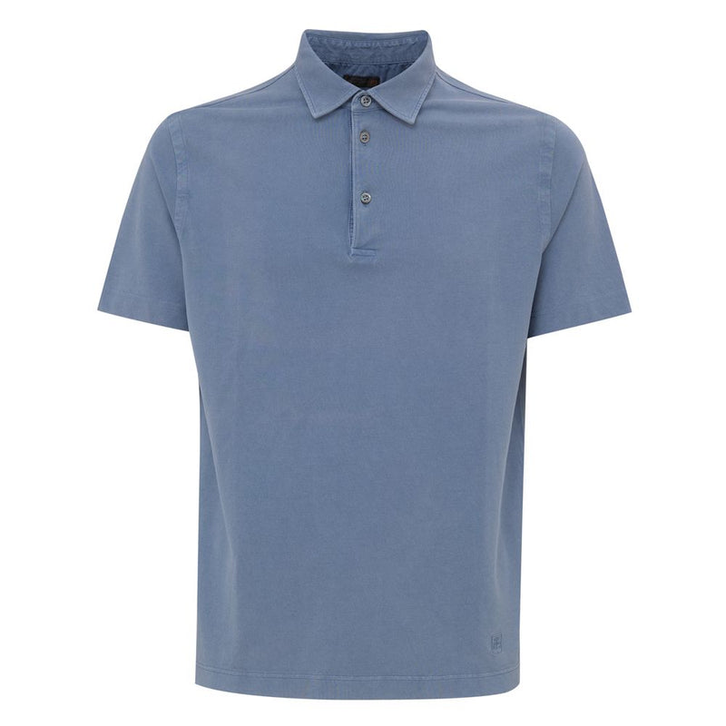 Light Blue Cotton Polo Shirt