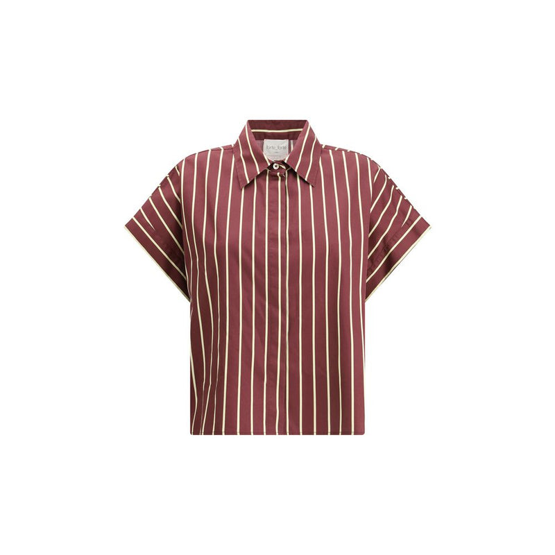 Satin Stripe Boxy Shirt