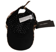 Elegant Sequined Leopard Baseball Cap Dolce & Gabbana