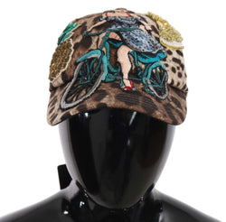 Elegant Sequined Leopard Baseball Cap Dolce & Gabbana