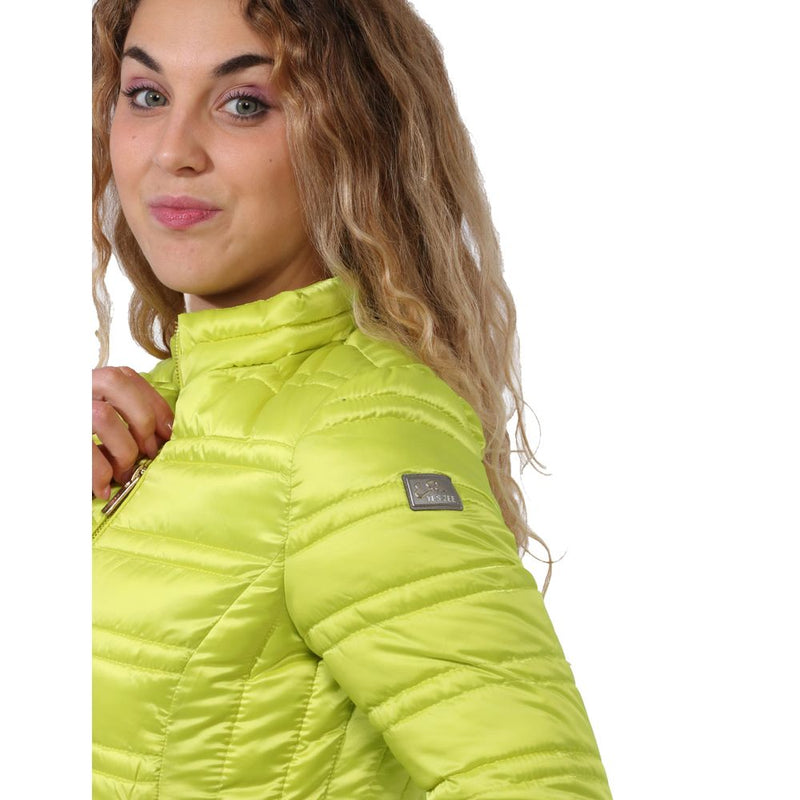 Green Polyester Women's Jacket