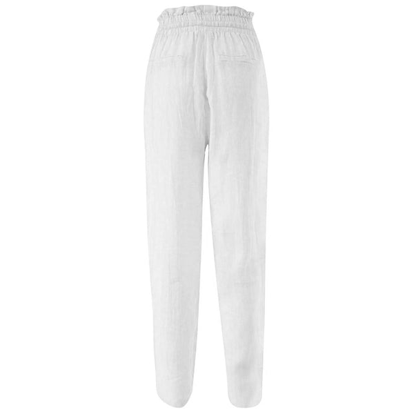 White Linen Jeans & Pant