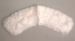 White Fur Shoulder Collar Wrap Shawl Scarf