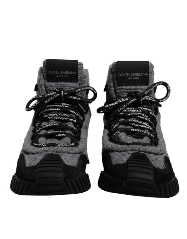 Gray Black NS1 High Top Boots Sneakers Shoes Dolce & Gabbana