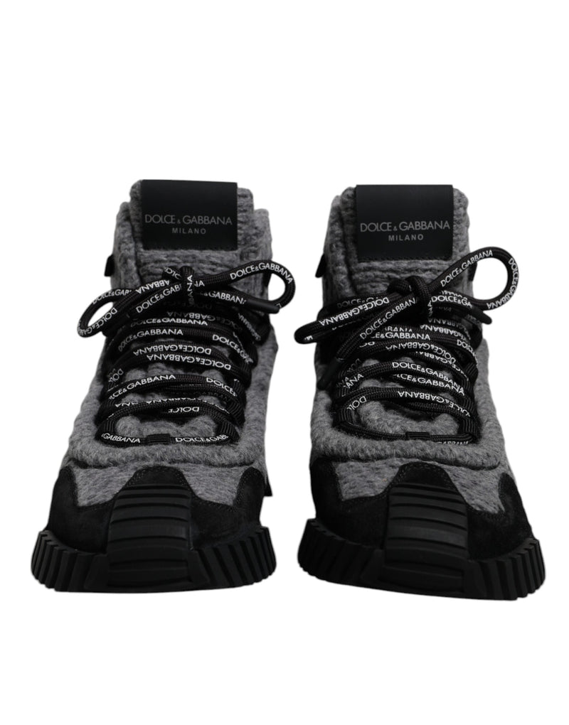 Gray Black NS1 High Top Boots Sneakers Shoes Dolce & Gabbana