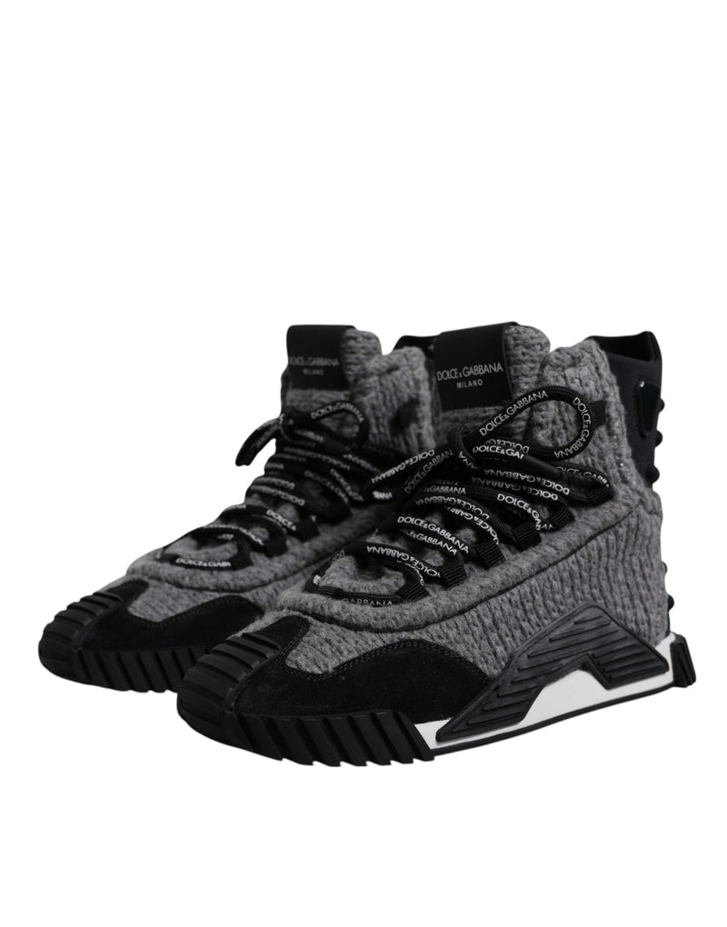 Gray Black NS1 High Top Boots Sneakers Shoes Dolce & Gabbana