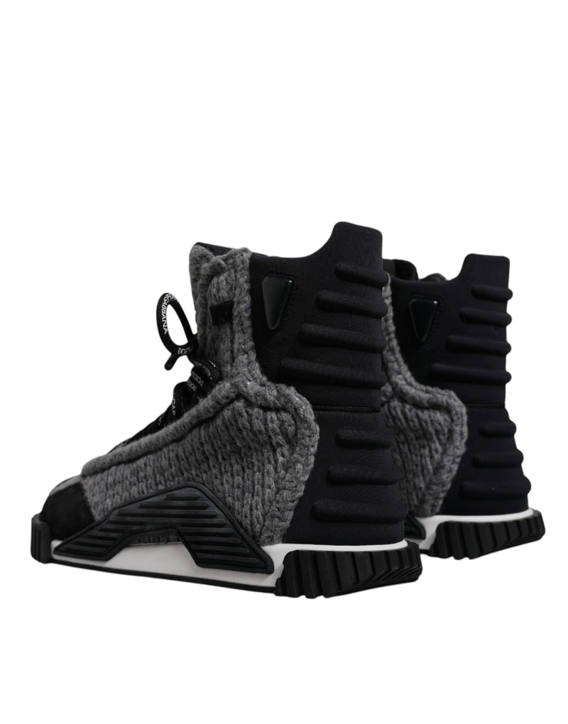 Gray Black NS1 High Top Boots Sneakers Shoes Dolce & Gabbana