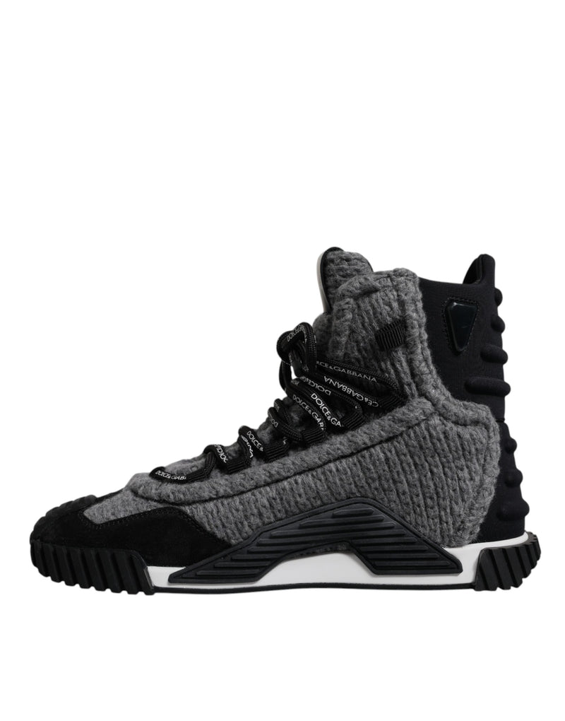 Gray Black NS1 High Top Boots Sneakers Shoes Dolce & Gabbana