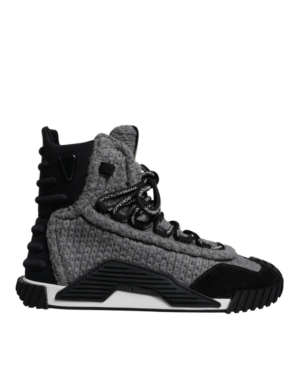 Gray Black NS1 High Top Boots Sneakers Shoes Dolce & Gabbana