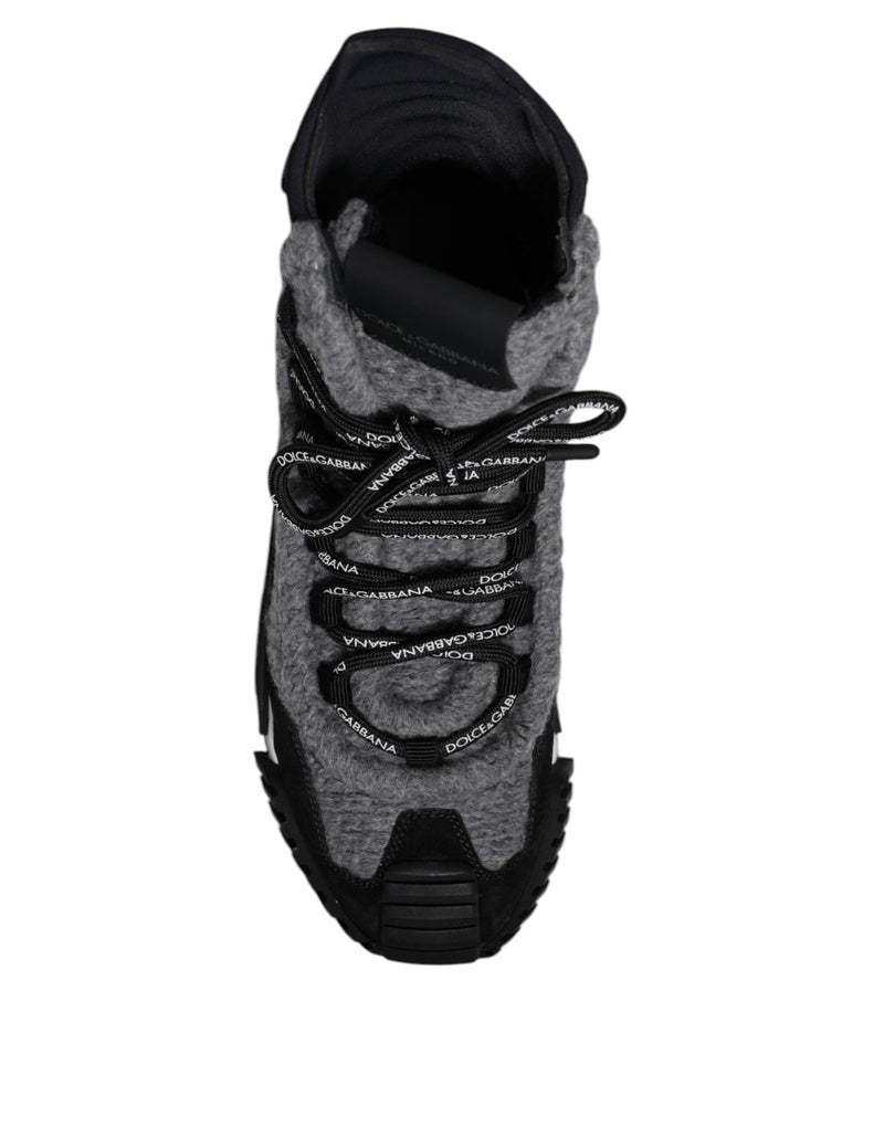 Gray Black NS1 High Top Boots Sneakers Shoes Dolce & Gabbana