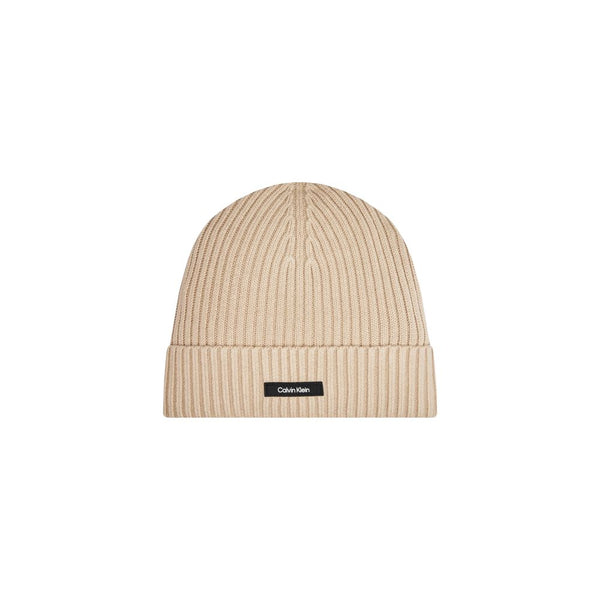 Beige Organic Cotton Hats & Cap Calvin Klein