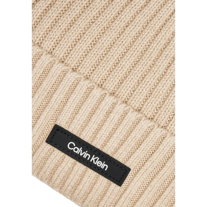 Beige Organic Cotton Hats & Cap Calvin Klein