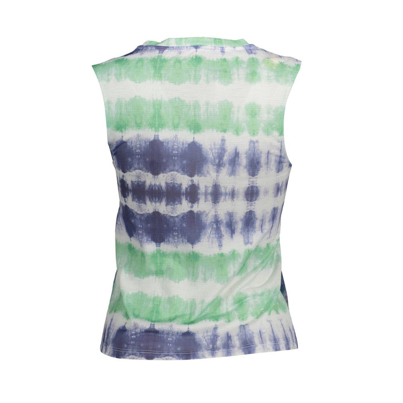 Light Blue Polyester Women Top Desigual