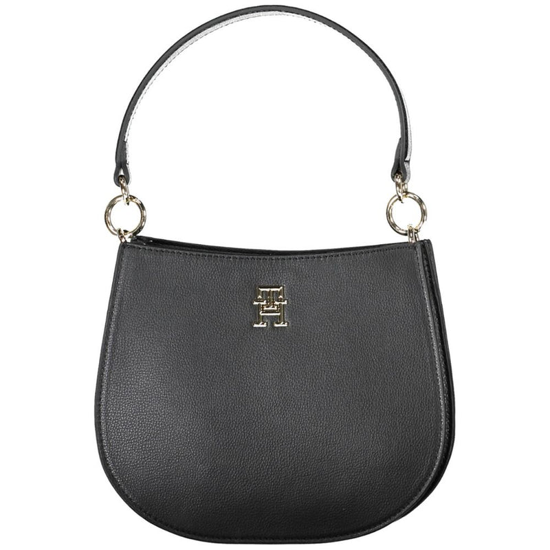 Black Polyester Women Handbag Tommy Hilfiger
