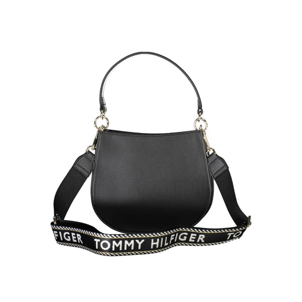 Black Polyester Women Handbag Tommy Hilfiger
