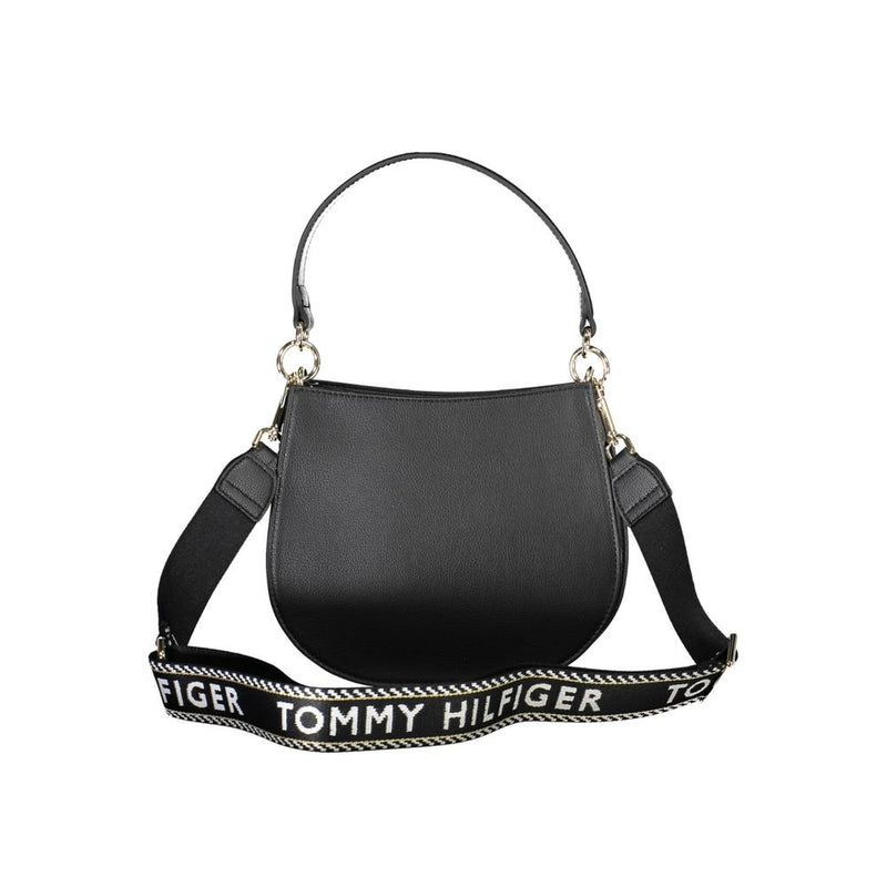 Black Polyester Women Handbag Tommy Hilfiger