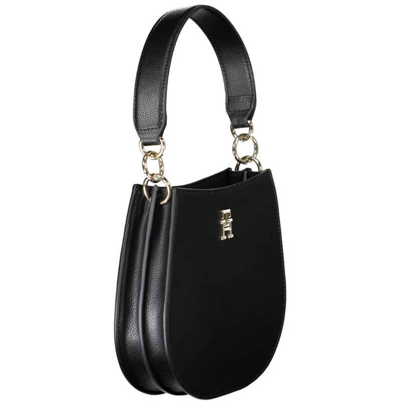 Black Polyester Women Handbag Tommy Hilfiger