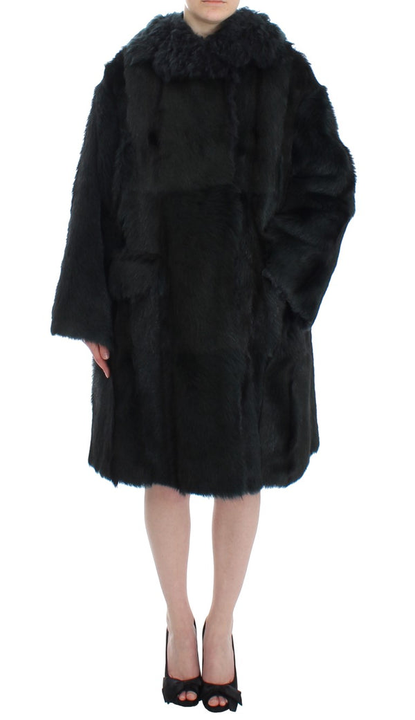 Exquisite Shearling Coat Jacket Dolce & Gabbana