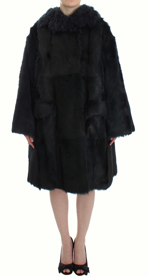 Exquisite Shearling Coat Jacket Dolce & Gabbana