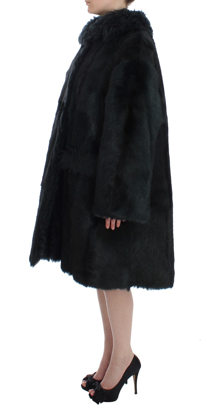 Exquisite Shearling Coat Jacket Dolce & Gabbana