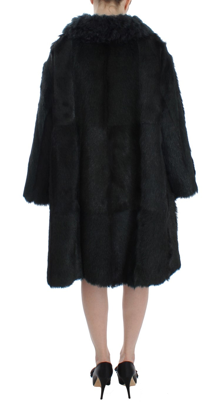 Exquisite Shearling Coat Jacket Dolce & Gabbana