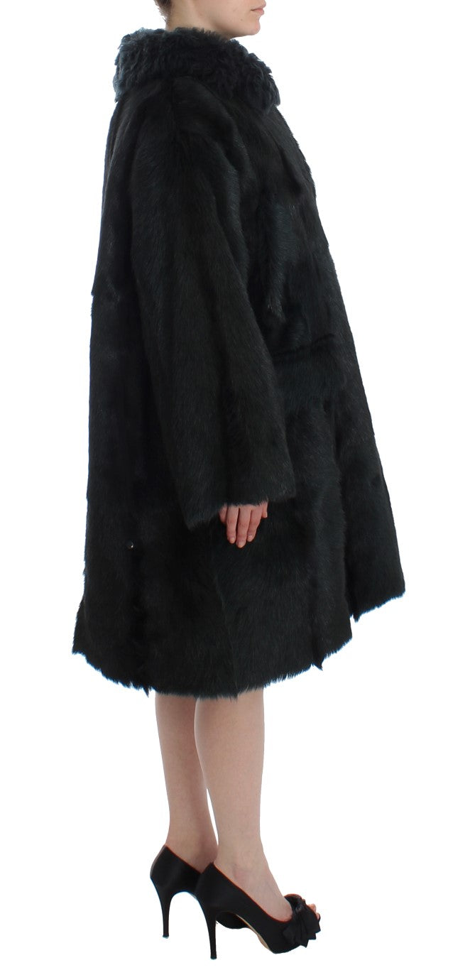 Exquisite Shearling Coat Jacket Dolce & Gabbana