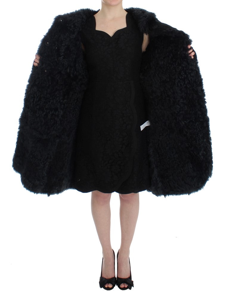 Exquisite Shearling Coat Jacket Dolce & Gabbana