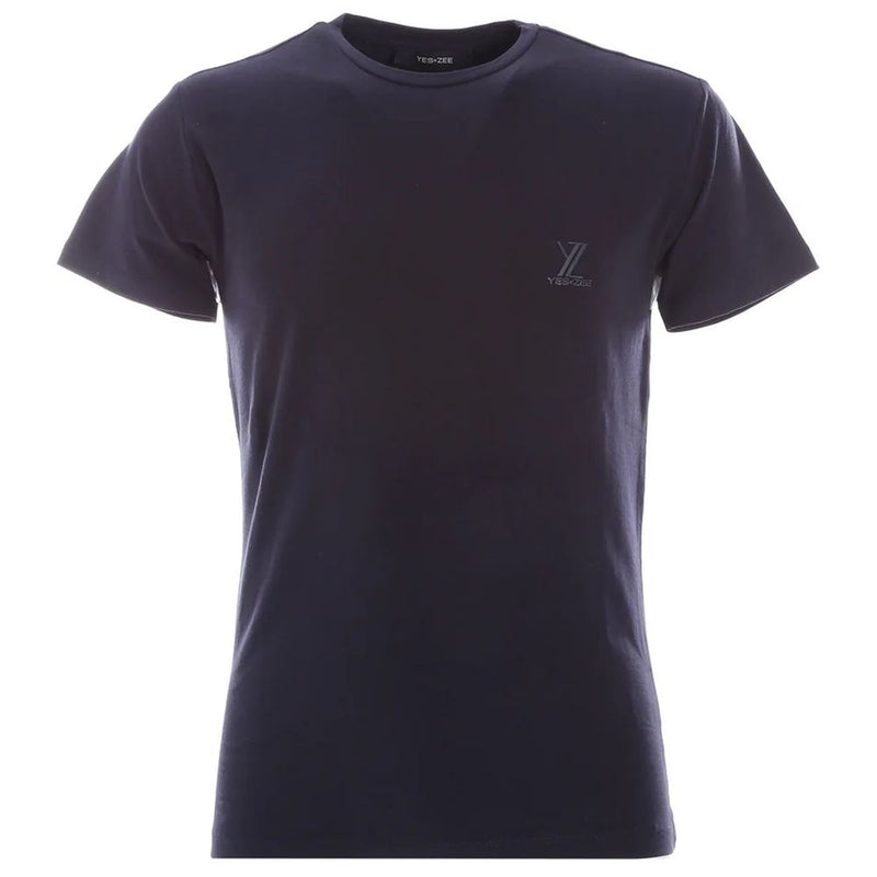 Blue Cotton T-Shirt Yes Zee