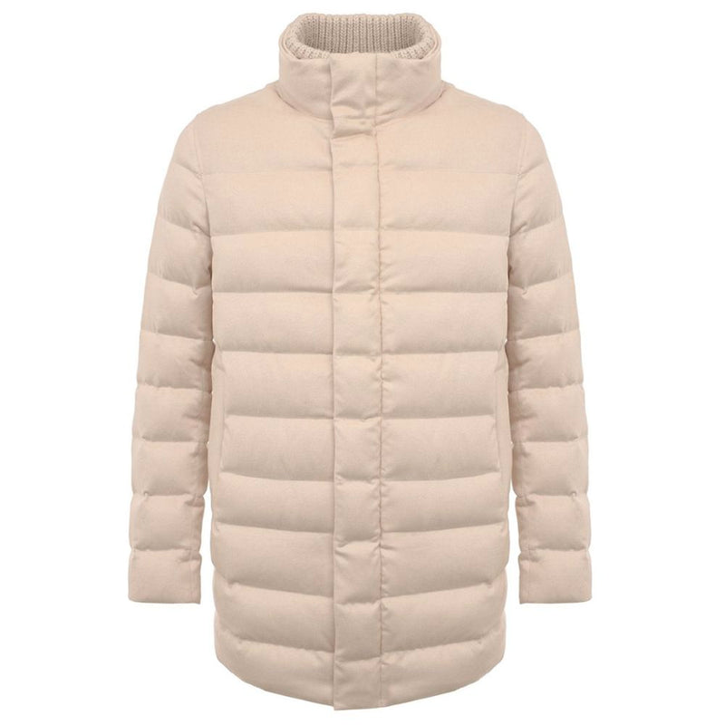 Beige Cashmere Men Jacket