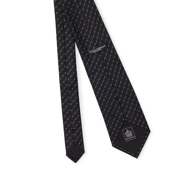 Black Silk Ties & Bowty Dolce & Gabbana