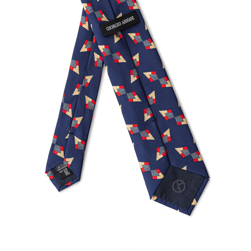 Blue Silk Ties & Bowty Giorgio Armani