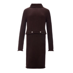 Elegant Viscose Brown Dress Bottega Veneta