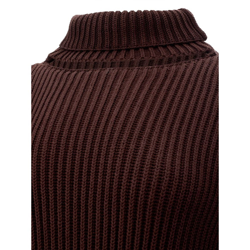 Elegant Viscose Brown Dress Bottega Veneta