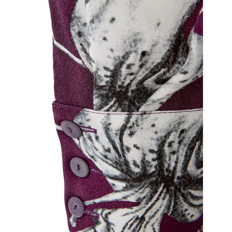 Elegant Purple Viscose Dress Lardini