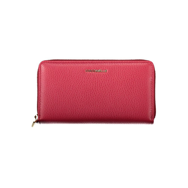 Red Leather Women Wallet Coccinelle