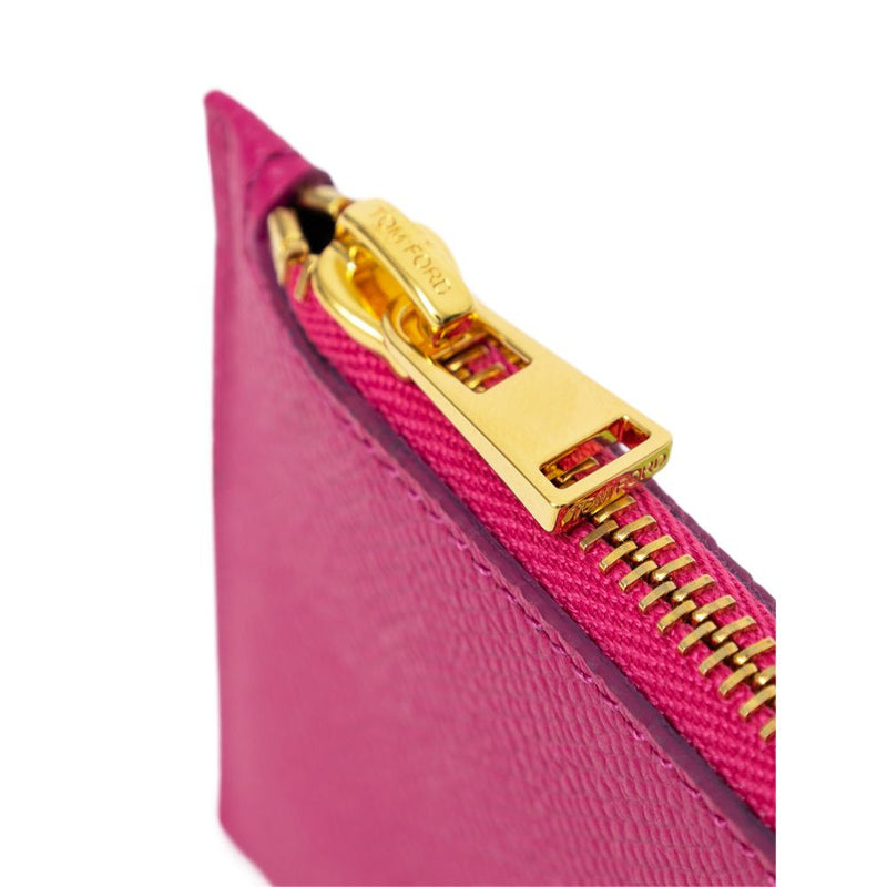 Fuchsia Leather Wallet Tom Ford