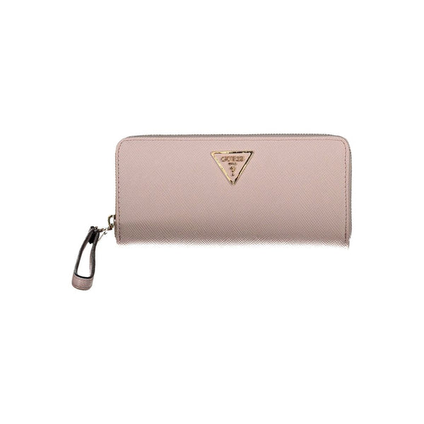 Pink Polyethylene Women Wallet Guess Jeans