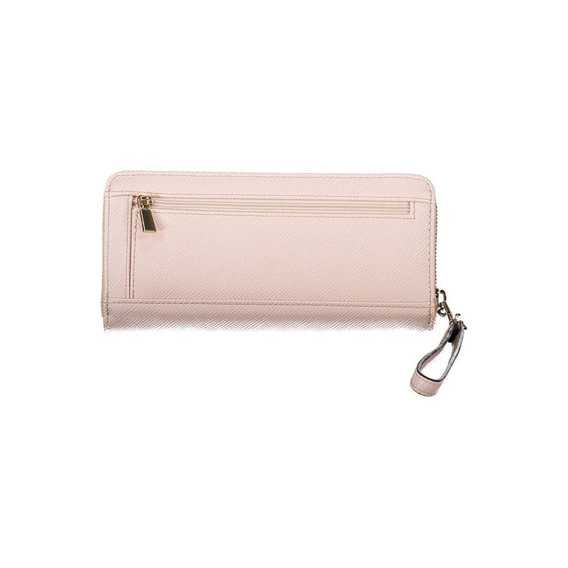 Pink Polyethylene Women Wallet Guess Jeans