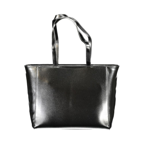 Black Polyethylene Women Handbag Valentino Bags