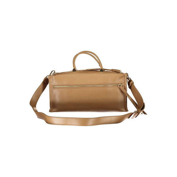 Beige Polyethylene Women Handbag Valentino Bags