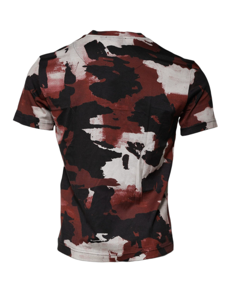 Multicolor Camouflage Crew Neck T-shirt Dolce & Gabbana