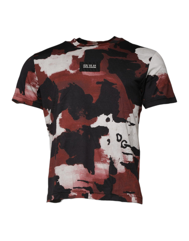 Multicolor Camouflage Crew Neck T-shirt Dolce & Gabbana
