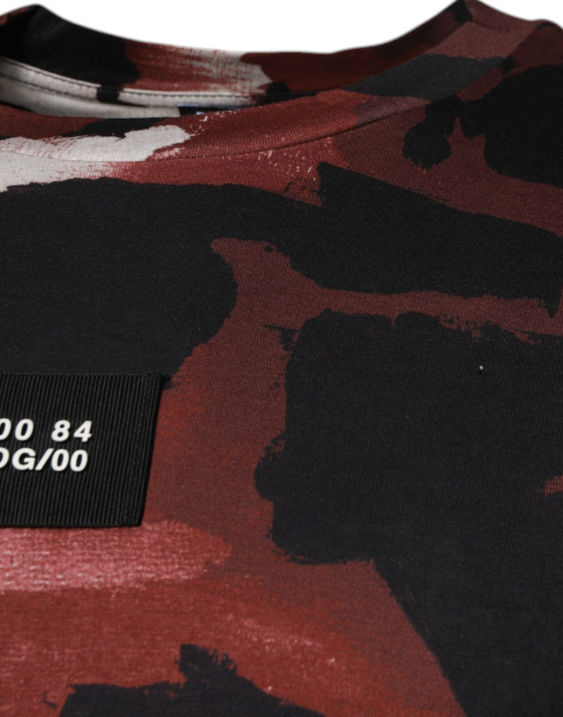 Multicolor Camouflage Crew Neck T-shirt Dolce & Gabbana