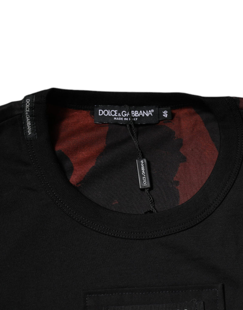 Multicolor Camouflage Crew Neck T-shirt Dolce & Gabbana