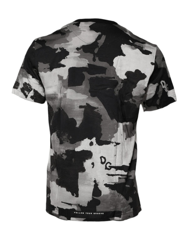 Multicolor Camouflage Crew Neck T-shirt Dolce & Gabbana